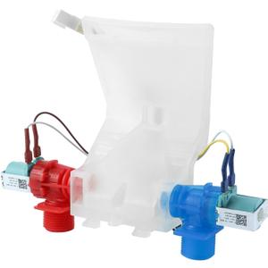 Upgraded W10144820 WPW10144820 rev b Washer Water Inlet Valve Compatible with Whirlp-ool Ken-more May-tag Washing Machine Replace W10140911 AP6015761 AP4371093 W10311458 by Fetechmate