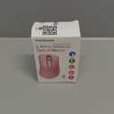 memzuoix 2.4G Wireless Mouse, 1400 DPI Mobile Optical Cordless Mouse with USB Receiver, Portable Computer Mice for Laptop, PC, Desktop, MacBook, 5 Buttons (Pink)