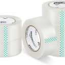 Amazon Basics Packing Tape for Moving boxes, Shipping Tape Refills, Clear, 1.88-Inch Wide x 109 Yards, 6-Pack, Total 654 Yards