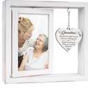 Grandma Memorial Picture Frame,Loss Of Grandma Sympathy Gifts,Bereavement Gift Ideas,Condolences Gift For Loss,Memorial Gifts for Loss of Gandma,Vintage Style Rotating Photo Frame Fits 4x6 In Photos