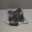 Bosap Bathroom Rugs Set 2 Pieces,Thin Bathroom Mats,Toilet Rugs,Quick Dry,Non-Slip,Machine Washable,Low Pile,Absorbent Bath Mats,Shower,Sink,Home Decor Accessories.Black,1'5"x2'3"+1'8"x2" U Shape