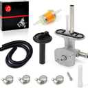MOTO1988 Fuel Valve Petcock & Lever Compatible with YAMAHA Grizzly 350 Grizzly 660 Bruin 350 2002-2016 5KM-24500-10-00 1NS-F4524-00-00