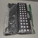 Flottian 5" Folding Step Stool for Adults and Kids 15-Inch Extra Wide Stool Holds Up to 300 lbs,Non-Slip Folding Stools with Handle,Compact Plastic Foldable Step Stool for Bathroom,Kitchen,ect (Black)