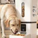 Automatic Dog Feeder Large Breed with Camera - 12L/50 Cups 5G WiFi App Control Dog Food Dispenser, Easy Setup, HD 1080P Video with Night Vision by Yakry