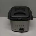 OVENTE Electric Deep Fryer, 1.5L Capacity, 800W with Adjustable Temperature, Viewing Window Lid, Removable Frying Basket & Cool-Touch Handles, Stainless Steel Countertop Fryer, Silver FDM1501BR