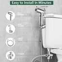 JiGiU Bidet Sprayer for Toilet Handheld Bidet Sprayer Set Toilet Faucet Sprayer Shower Shattaf Toilet Attachment Two Spray Mode with Hose Easy to Install for Feminine, Baby Cloth, Diaper, Pet or Car