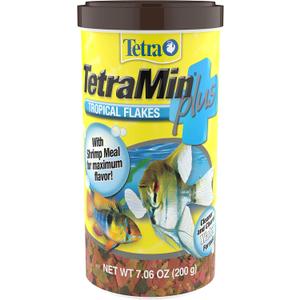 TetraMin Plus Tropical Flakes, Cleaner and Clearer Water Formula 7.06 Ounce (Pack of 1) (EXP 03/01/28)