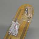 3 otters Mini Bowling Game Set for Kids & Adults, Indoor Wooden Tabletop Bowling Game Board Games for Multiple Players, Desk Toys Gag Gifts, Shooting Games for Office Stress Relief