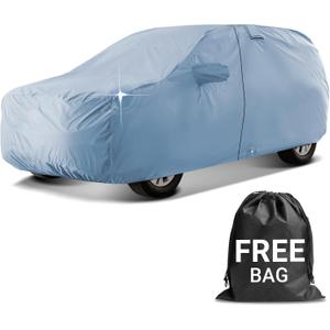 iCarCover 30-Layer Premium SUV Car Cover Waterproof All-Weather | Rain Snow UV Sun Hail Protector for Automobiles | Automotive Accessories | Full Exterior Outdoor SUV Car Cover Fit (194-201 inch)