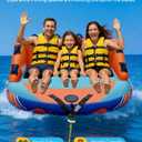 Airhead Mable Towable Tube for Boating, 1-3 Rider Inflatable Boat Tube for Water Tubing, Waverider 3p