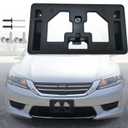 FASTCHE Front Bumper License Tag Plate Frame Bracket Holder Compatible with 2013 2014 2015 Honda Accord Replace # HO1068113 71145T2AA00