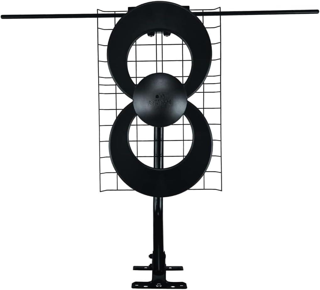 Antennas Direct ClearStream 2V Indoor Outdoor TV Antenna UHF VHF Multi-Directional, 60+ Mile Range, 4K 8K UHD, NEXTGEN TV w/Reflector, 20-inch Mast
