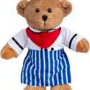 HollyHOME Chef Stuffed Animal Teddy Bear Soft Plush Toy with Chef Uniform Unique Toy Gifts for Kids and Chefs Holiday Birthday Valentine 16 inche