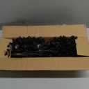 ZeKonan 40 Pcs Artificial Black Eucalyptus Stems, Fake Eucalyptus Leaves Branches Bouquet for Flower Arrangement DIY, Black Silk Flowers for Home Halloween Farmhouse Decor