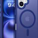 BENTOBEN Compatible with iPhone 16 Plus Case for Magnetic iPhone 16 Plus Phone Case [Compatible with Magsafe] Slim Translucent Matte Shockproof Bumper Drop Protection Girl Women Boy Cover, New Blue