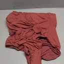 Aidonger One Shoulder One Piece Swimsuit for Women Mesh Tummy Control Bathing Suit Twist Swimwear with Removable Strap (XX-Large, Blush Red)