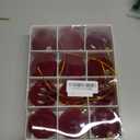 Velvet Ornaments for Christmas Tree, 12 Pcs Red Flocked Shatterproof Christmas Balls Set, Elegant Xmas Baubles for Holiday Home Decor, Party, Wedding, Office & Indoor Decorations