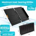 Portable Wheelchair Ramp Black 2FT 800 lbs Non-Slip Threshold Ramps Handicaps Ramps Aluminum Folding Ramps Wheel Chair Ramp for Home Steps Doorways Stairs Scooter 24" Lx 29.2" Wx2H