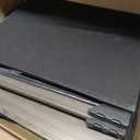 Night Stand with Charger Station - Grey Nightstand with LED Light Strip, Morden Bedside Table with USB Ports & AC Outlets, End Table with Storage Shelf & 3 Fabric Drawers