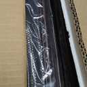 Large Shoe Rack 8 Tier Shoe Organizer, Heavy Duty Metal 4-Tier Stackable Shoe Storage Vertical Shoe Rack for Closet Front Door Entrance, Up to 50 Pairs, 44.8" W x 11.4" D x 56.7" H, Bronze