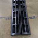 WKINGBOOM All Black Rubber Driveway Ramps 66139lbs Capacity Low Profile Car Threshold Ramp Curbside Bridge Ramps for Loading Dock, Garage, Sidewalk, Truck, Scooter, Bike, Motorcycle & Wheelchair 16*48 Inch