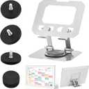 Xuhal Adjustable Desktop Stand and Magnetic Fridge Mount Compatible with Skylight 15 Inch Calendar, Freestanding Desk Refrigerator Calendar Stable Base for Digital Family Organizer