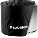 Solo Stove Bonfire | Smokeless Fire Pit Bundle with Stand, Lid, Shelter & Ash Pan | Ideal for 46 People | Stainless Steel Wood Burning Camping Pit 19.5" Wide, 34lbs (Silver)