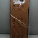 SONGMICS Mazie Collection - 43 Inches Folding Storage Ottoman Bench, Ottoman with Storage, Foot Rest Stool, Load 660 lb, Living Room, Bedroom, Entryway, Synthetic Leather, Coffee Brown ULSF070K01