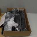 Laiensia 5-Tier Entryway Coat Rack, Coat and Shoe Rack, Entryway Bench Storage Organizer with 8 Hooks for Bedroom, Hallway, Office, Black