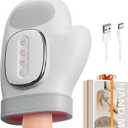 Smart Hand Massager with Heat Compression Relief for Arthritis & Carpal Tunnel Relief, Cordless Portable Therapy Glove, Electric Shiatsu Wrist/Finger/Palm Massager