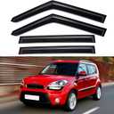 Window Visors Rain Guards Shield for 2009 2010 2011 2012 2013 Kia Soul, Out-Channel Window Vent Wind Deflectors Visors Shades for 09-13 Soul