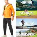 NORTHYARD Men's Athletic Running Pants Lightweight Workout Joggers Quick Dry Gym Sweatpants Active Sports Track Training (Black, M)