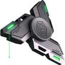 Fidget Spinners, Fidget Spinner Gifts for Adults, Stress Anxiety ADHD Relief Figets Toy, Metal Finger Hand Spinner Toy with Luminous Light, Spinner Absorb Solar Light Then Release in Dark (Grey)