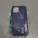 Jusy Compatible with MagSafe Polka Dot Case for iPhone 13/iPhone 14, Cute Aesthetic Polka Dots Magnetic Phone Case, Soft TPU and Hard PC Protective Phone Cover for Women Girls (Matte), Navy Blue