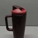 Owala FreeSip Tumbler Insulated Stainless Steel Water Bottle with Built-in Straw and Side Handle, For Travel, Work, School, and Sports, 40oz, BPA Free, Leak Proof, Black Cherry