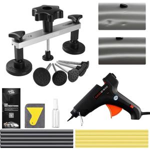 Super PDR Dent Puller Kit, Car Dent Removal Kit with Bridge Puller, Small Dent Puller for Auto Dent Removal, Small Dents, Door Dings and Hail Damage