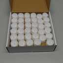 Homemory 72-Pack Novelty Flickering Flameless Tea Lights, 200+Hours Battery Operated, Fake Electric LED Votive Candles for Small Wedding Table Centerpieces, Proposals, Anniversaries (Warm White Glow, White Base)