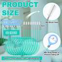 30 Pack 50 Inch Sink Snake Bulk Hair Drain Clog Remover Unbreakable Metal Drain Snake Hair Removal Tool Flexible & Long Unclogging Tool for Bathroom Sink Tub Shower