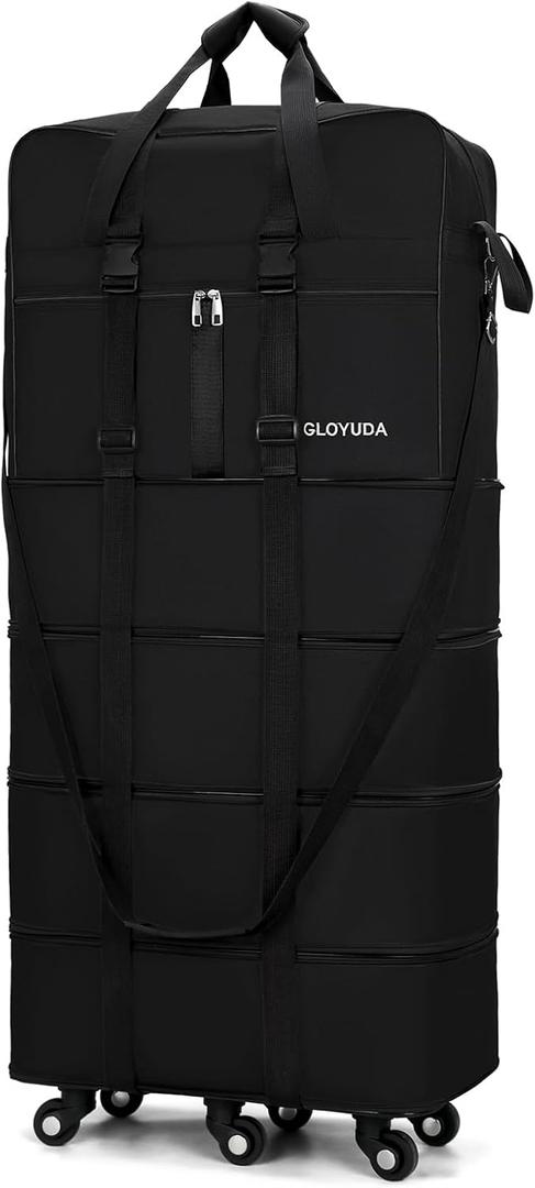 43.5 Inch Expandable Extra Large Suitcases with Wheels (Black), 43.5 x 21 in x 11 in inch