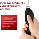 Golf Grip Trainer, Silicone Full-Cover Swing Training Aid, Corrects Grip Posture & Builds Muscle Memory, Adjustable for All Clubs, Right-Handed Golfers