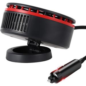 Car Heater, Portable 12V Car Heaters for Vehicle, Fast Heating & Cooling Fan Plug In Car Heater for Windshield Defogger with 360 Rotary Car Heaters for Vehicle, Car, RV, SUV