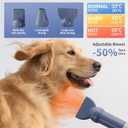 Dog Grooming Vacuum and Dryer Kit, Blower for Pet Vacuum Grooming 7 in 1 with Clippers for Dogs Hair Shedding Brush Remover Tools at Home Blue Grey