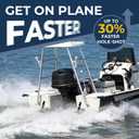 6"x8" & 10"x10" Self-Leveling Trim Tab System for Boats 10'-16' & 17'-20', Trim Tabs for boats Smoother Ride, Heavy-Duty Boat Trim Tabs to Eliminate Porpoising, Improve Fuel Efficiency,Easy to Install