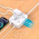 Surge Protector Power Strip, HANYCONY Extension Cord with Multiple Outlets, 5 Ft Ultra Thin Flat Plug 8 Outlets 4 USB Ports(2USB C), 1080J Outlet Extender for Home Office College Dorm Room Essentials