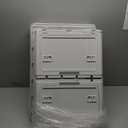 JUOE 3Pcs Folding Storage Box with lid, 44x23.5x62 cm (White)