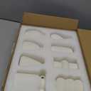 Set of 12 White Ceramic Vase for Pampas Grass Flowers, Japandi Small Vases in Bulk for Wedding Centerpieces, Shelf and Table Decorations, Living Room and Bedroom Decor, DIY Gift