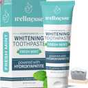 Wellnesse Whitening Hydroxyapatite Toothpaste with Xylitol, Natural Fluoride-Free Teeth Whitening Toothpaste for Adults, Strengthens Enamel, Supports Gum Health, Fresh Mint Flavor, 4 oz (Pack of 1)