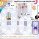 Pooqla 21st Birthday Decorations for Her Him, Large 12.6 in Tall Light Up Numbers for Party Table Decor, Big Marquee Numbers for Women Men 21st Birthday Gift Wedding Anniversary Decor, Cool White