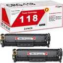 118 High-Yield Black Toner Cartridge 2-Pack Replacement for Canon 118 Toner Cartridge imageCLASS MF8380Cdw MF8350Cdn MF8580Cdw MF729Cdw MF726Cdw LBP7660Cdn LBP7200Cdn Laser Printer