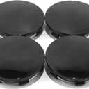 RTrhinoTuning 4 PCS 83mm Wheel Center Caps Compatible with Tahoe Suburban Yukon Escalade Rim, OD:3.27"(83 mm) ID: 3"(76.4 mm) Black Hubcaps